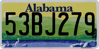 AL license plate 53BJ279