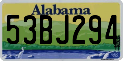 AL license plate 53BJ294