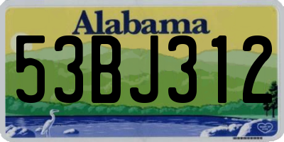 AL license plate 53BJ312