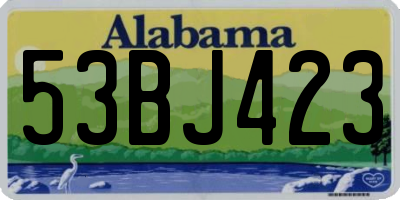 AL license plate 53BJ423