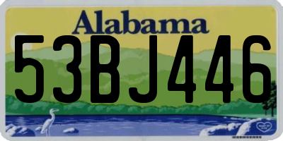 AL license plate 53BJ446