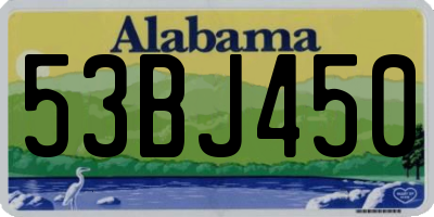 AL license plate 53BJ450