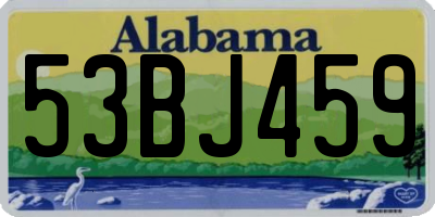 AL license plate 53BJ459