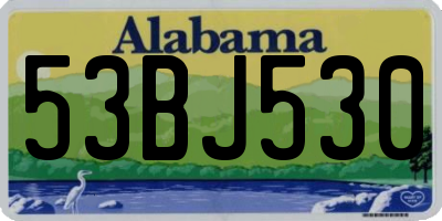 AL license plate 53BJ530