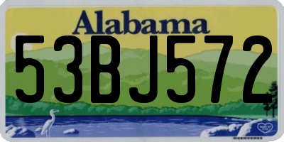 AL license plate 53BJ572