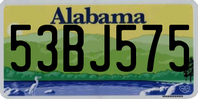 AL license plate 53BJ575