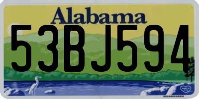 AL license plate 53BJ594