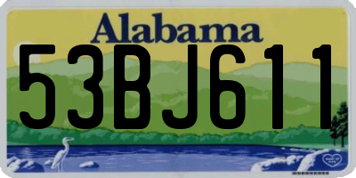 AL license plate 53BJ611