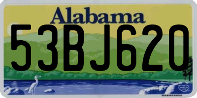 AL license plate 53BJ620