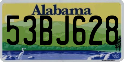 AL license plate 53BJ628