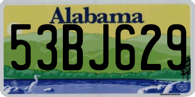 AL license plate 53BJ629