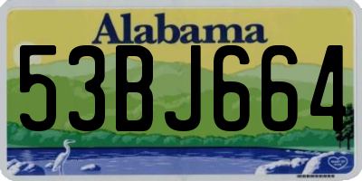 AL license plate 53BJ664