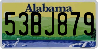 AL license plate 53BJ879