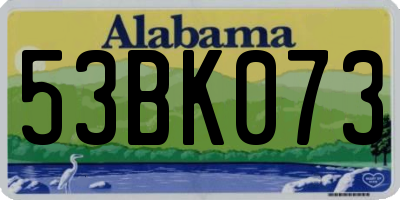 AL license plate 53BK073
