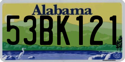 AL license plate 53BK121