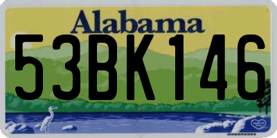 AL license plate 53BK146