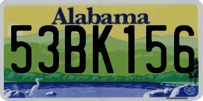 AL license plate 53BK156