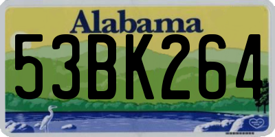 AL license plate 53BK264