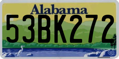 AL license plate 53BK272