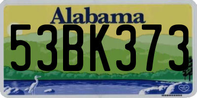 AL license plate 53BK373