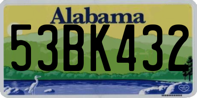 AL license plate 53BK432