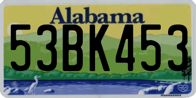 AL license plate 53BK453