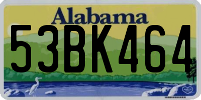 AL license plate 53BK464