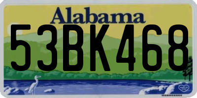 AL license plate 53BK468