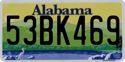 AL license plate 53BK469