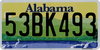 AL license plate 53BK493