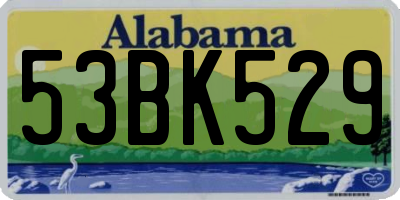 AL license plate 53BK529