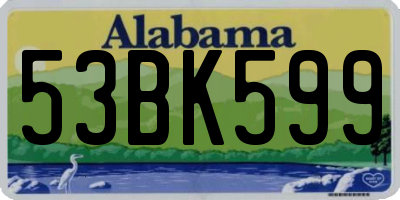 AL license plate 53BK599