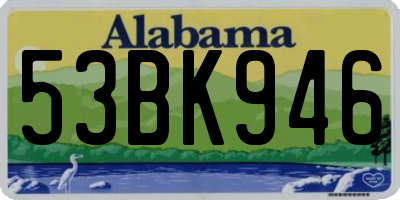 AL license plate 53BK946