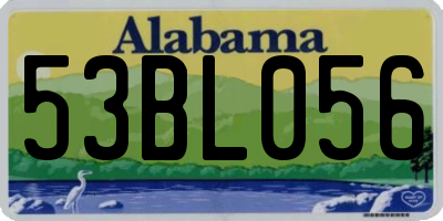 AL license plate 53BL056
