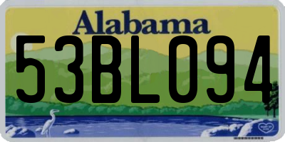 AL license plate 53BL094