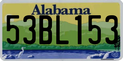 AL license plate 53BL153
