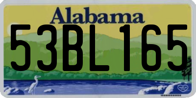 AL license plate 53BL165
