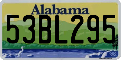 AL license plate 53BL295