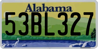 AL license plate 53BL327