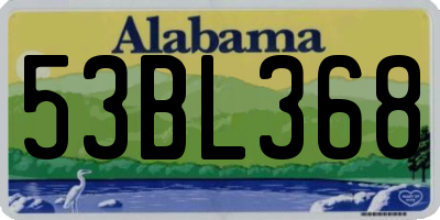 AL license plate 53BL368