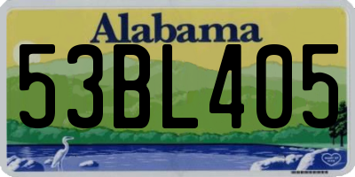 AL license plate 53BL405