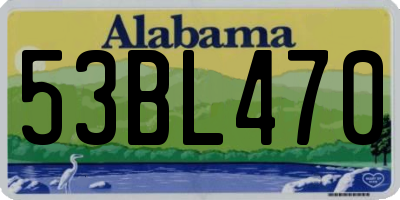 AL license plate 53BL470