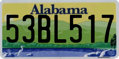 AL license plate 53BL517