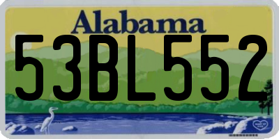 AL license plate 53BL552
