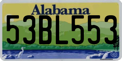AL license plate 53BL553