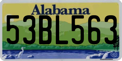 AL license plate 53BL563