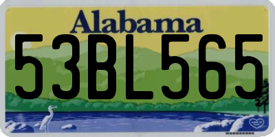 AL license plate 53BL565