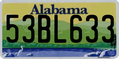 AL license plate 53BL633