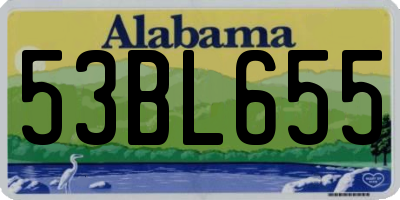 AL license plate 53BL655