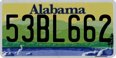 AL license plate 53BL662
